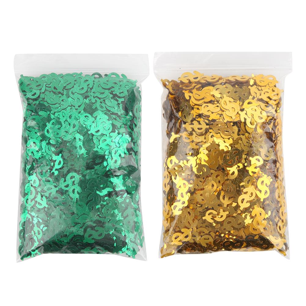 60g Dollar Sign Shaped Throwing Confetti Table Scatters Wedding Party Decorations