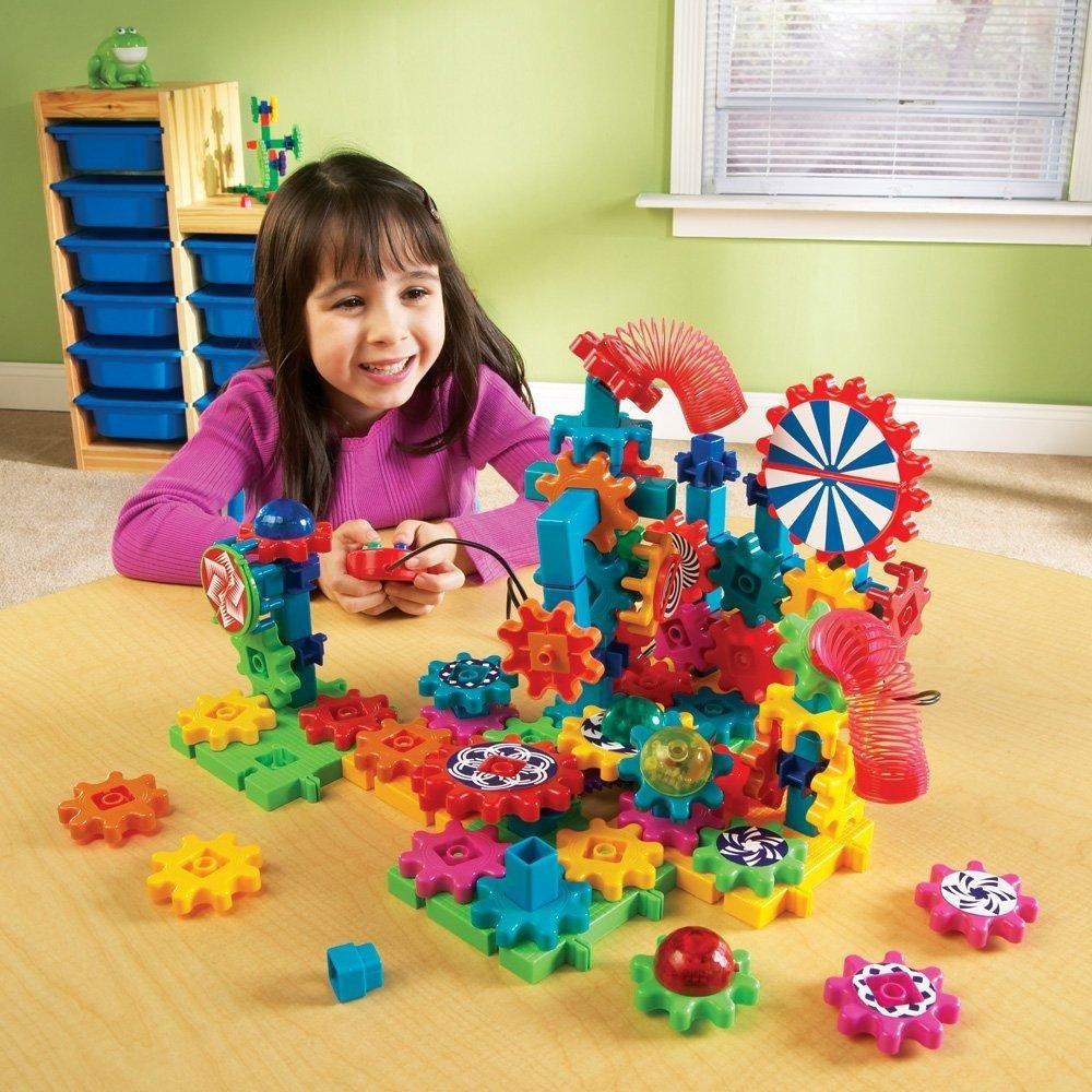 Learning Resources Colorful Gear Blocks Light & Action LER9209 Authentic