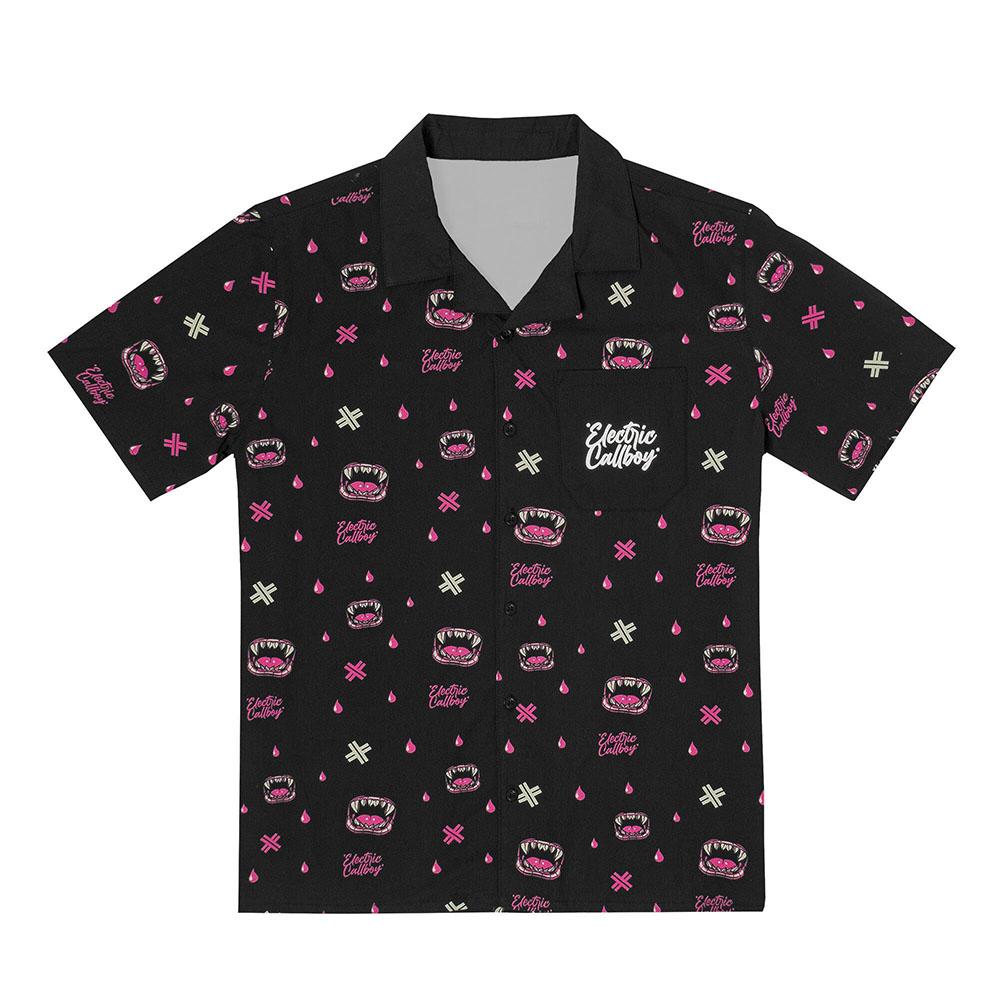 

Electric Callboy Here for Blood Shirt Short Sleeve Summer Fashion Shirts Unisex Streetwear Graphic 3D Print Clothes S