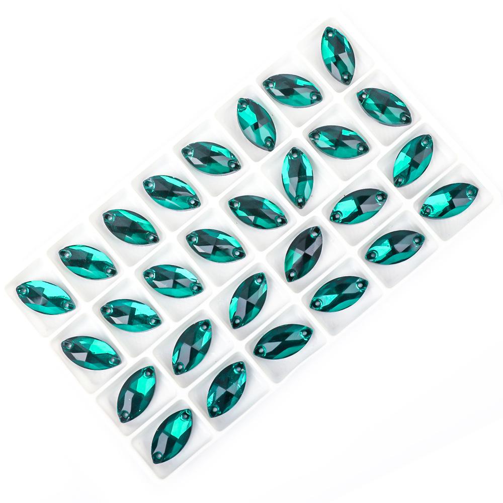 Wei Chen Markis Strass Handsydd Platt Knapp för DIY Kvälls- och Bröllopsklänningsaccessoarer