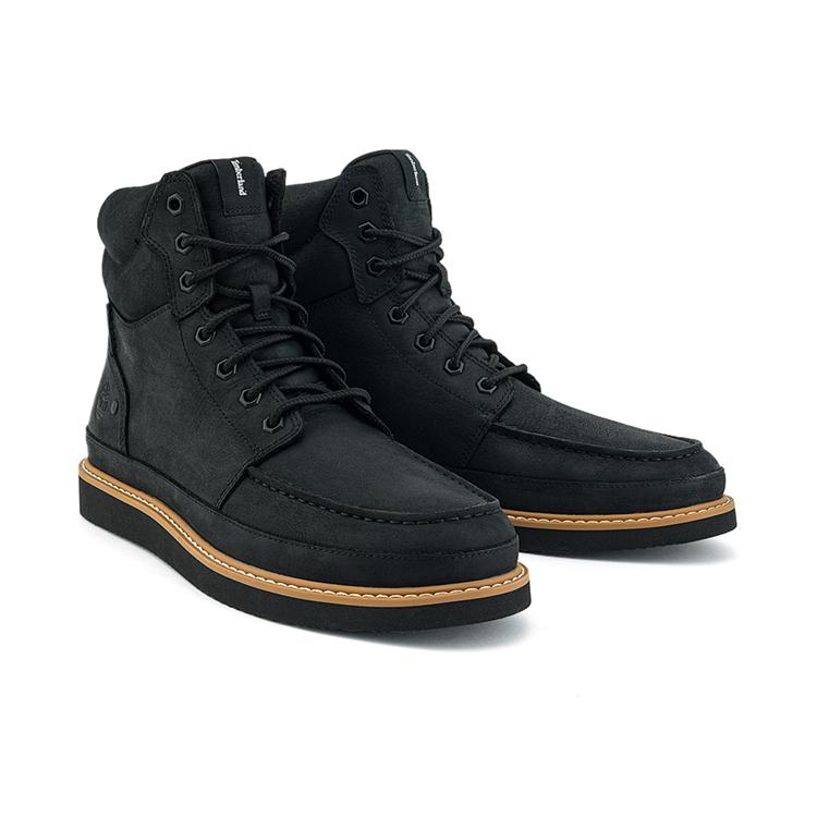 Timberland Cizme de exterior durabile, casual, confortabile, ușoare, până la jumătatea gambei, pentru bărbați, negre A698FW02