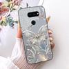 Para LG K40s 2019 Funda Nueva Moda Flor Mariposa Silicona Suave Mate Cubierta Para LG K40s K 40s Funda en LGK40s Paracho Protector