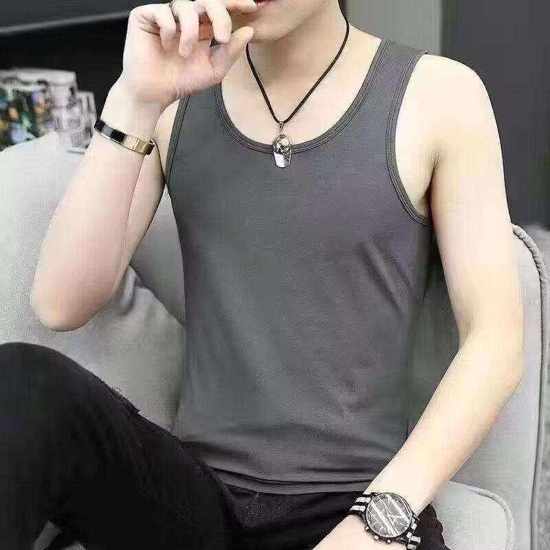 Men's 2024 Loose Cotton Sports Vest: Sleeveless Summer Casual Inner Wear