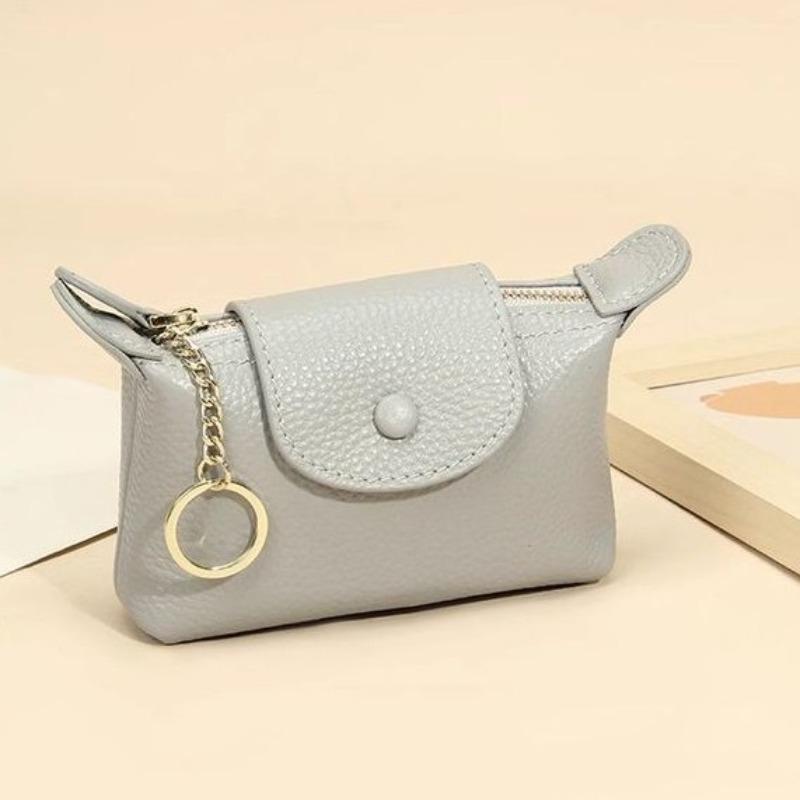 New Personalized Handbag, Small Wallet, Fashion Key Bag, Soft Leather Coin Card Bag, Exquisite Short Change Bag.