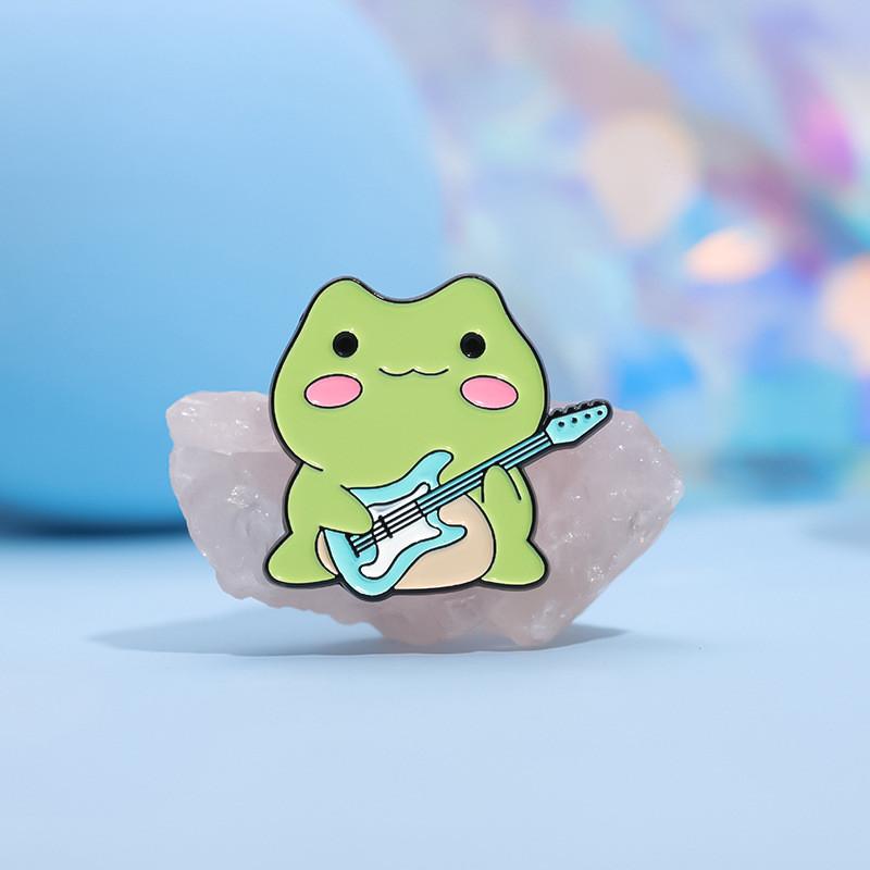 Inspired Frog Playful Enamel Brooch Stylish And Functional Pin For Casual And Formal Outfits