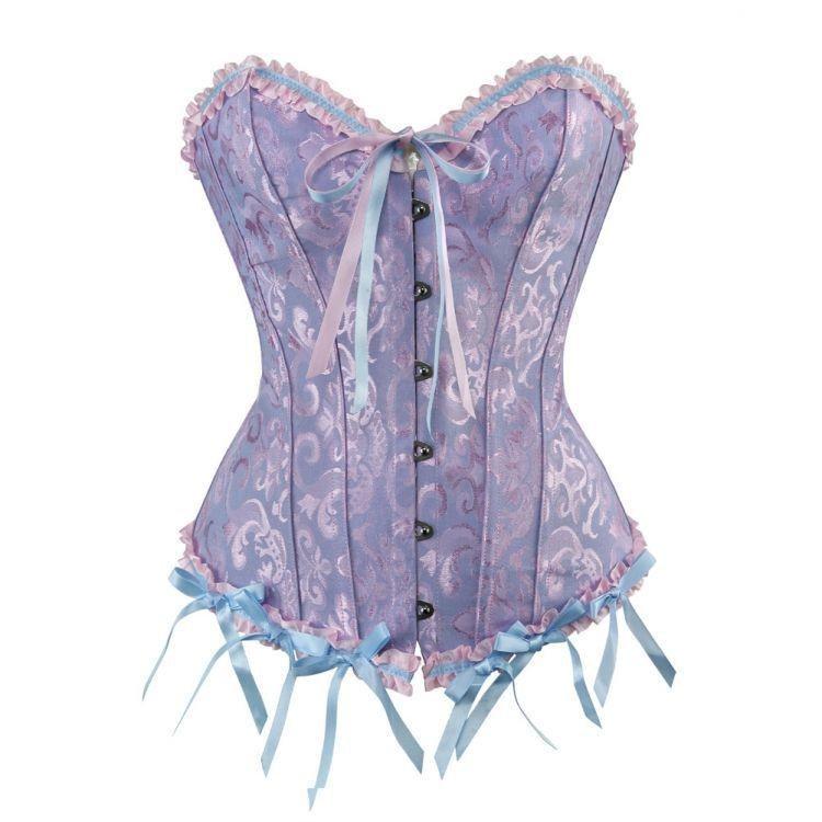 Body Corset Grande Taille Sans Bretelles à Lacets avec Serre-Taille Vintage - Sous-vêtements Robe de Mariée Femme