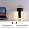 Italian Mushroom Table Lamp: Nordic Rechargeable Night Light for Restaurant, Bar, or Bedside Atmosphere.