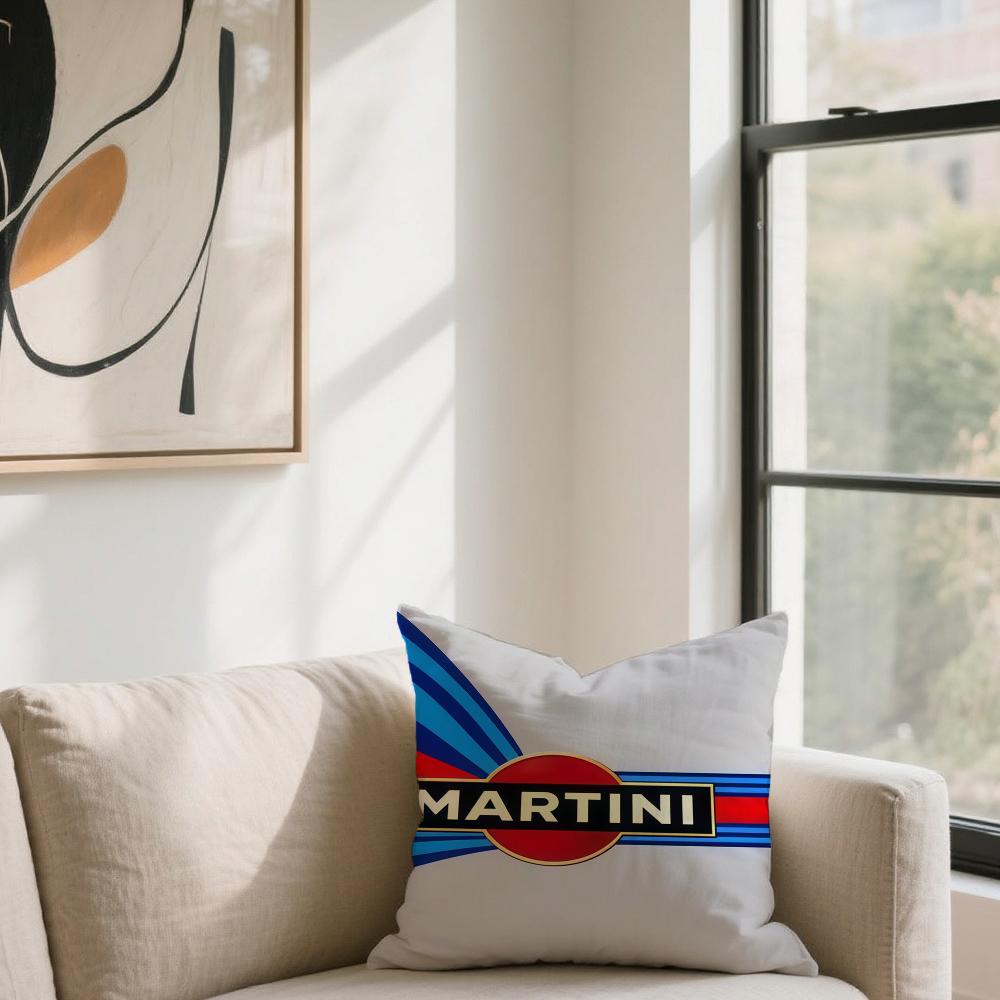 M-Martini Design R-Racingr cushion cover For Sofa Car Office Cafe Soft And Comfortable Double-Sided Printing Pillow Cover