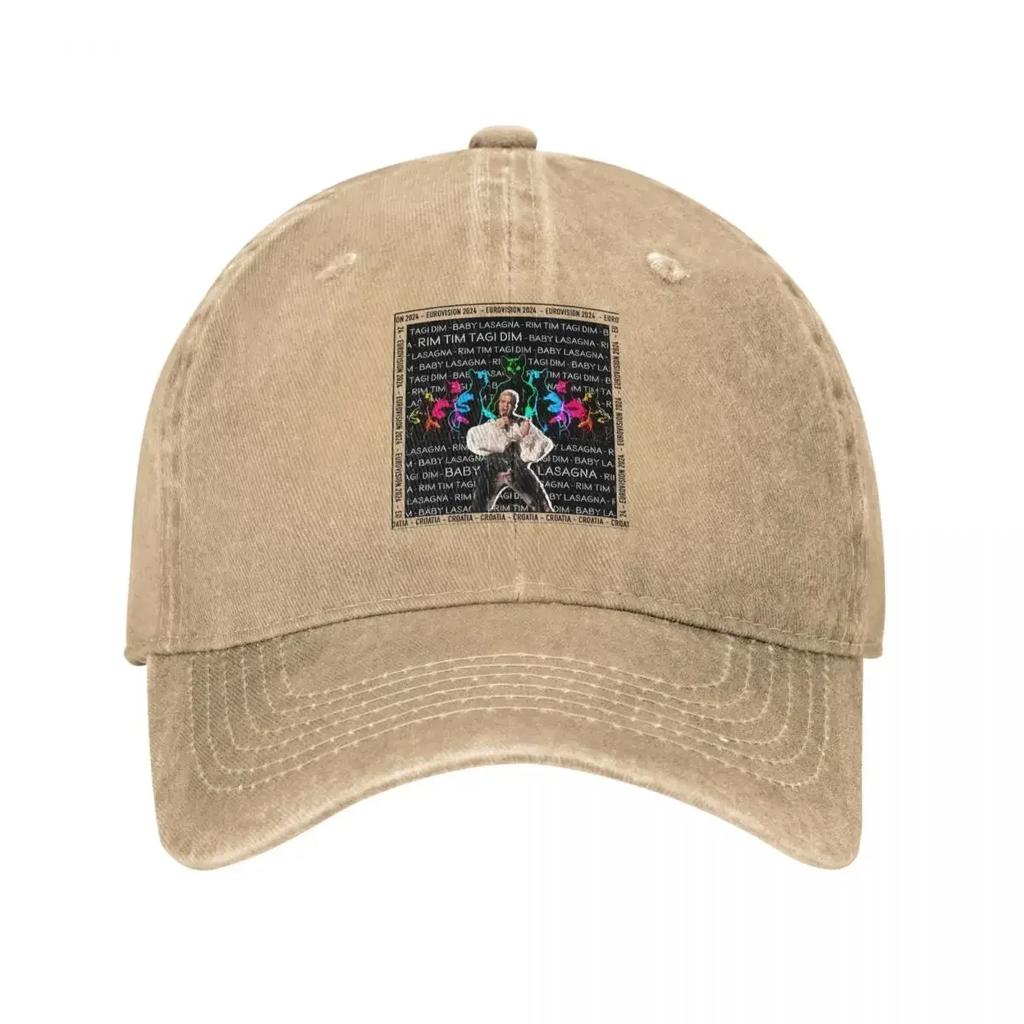 Classic Baby Lasagna Song Baseball Caps for Unisex Women Distressed Denim Washed Snapback Hat Music Cat Outdoor Summer Caps Hat