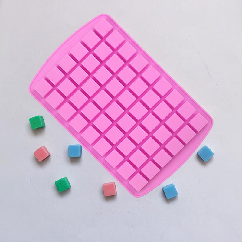 Stampo Quadrato Piccolo in Silicone per Caramelle Stampo Base in Silicone per Cioccolato Cubetti di Ghiaccio Caramella Sciogli Caramello Cera Cottura in Cucina 54 Cavità