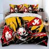 Juego de cama edredón de dibujos animados 3D Anime Chainsaw Man Denji, funda nórdica juego de cama funda de edredón funda de almohada, juego de cama tamaño king queen
