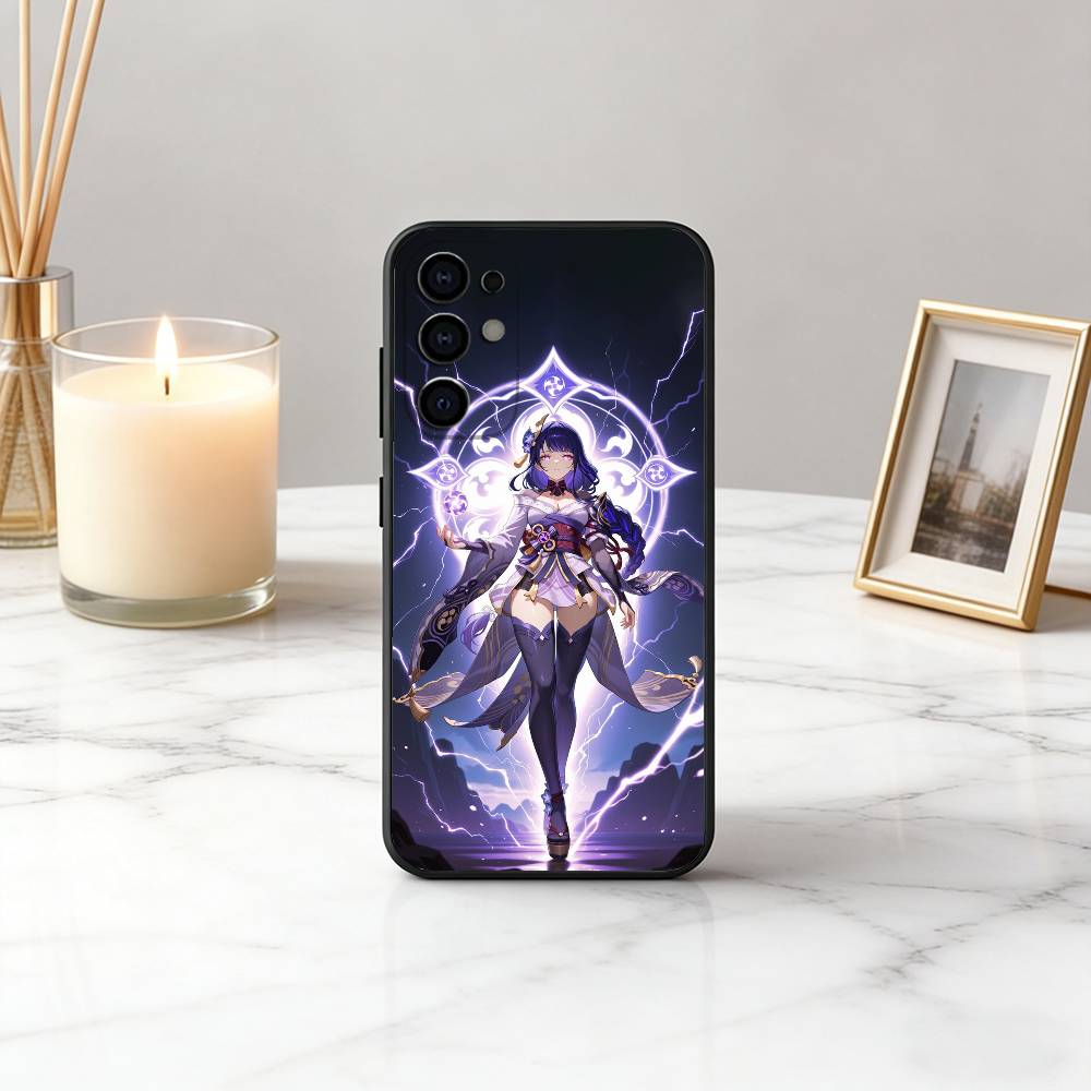 

G-Genshin R-Raiden S-Shogun I-Impact-rs Phone Case For Samsung S25,S24,S21,S22,S23,S30,Ultra,S20,Plus,Fe,Lite,Note,Black Cover Samsung S22plus5G