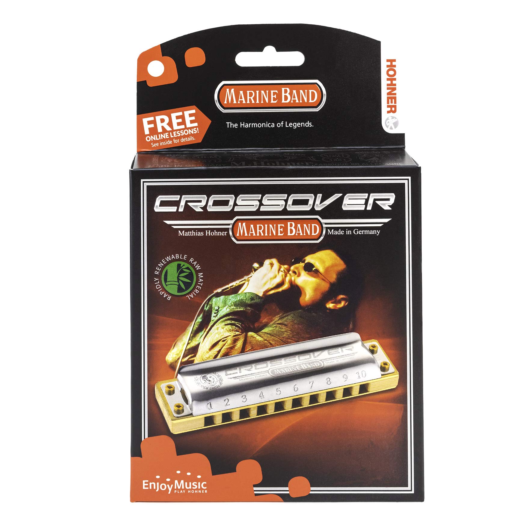 

HOHNER MARINE BAND CROSSOVERE Flat Marine Band Crossover 10 Hole Harmonica