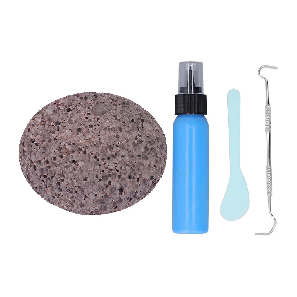 Picking Rock Kit Latex Padding Flat Round Stone DIY Relaxing Relief Pick Rock Toy for Adults