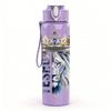 1PC Yeshua King Crown Religious Vintage Print 750ml Color Plastic Sports Water Bottle Leakproof Flip Straw Lid Suitable for Sports Office Home Use