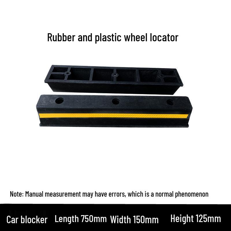 Rubber and Plastic Wheel Chock for Garage