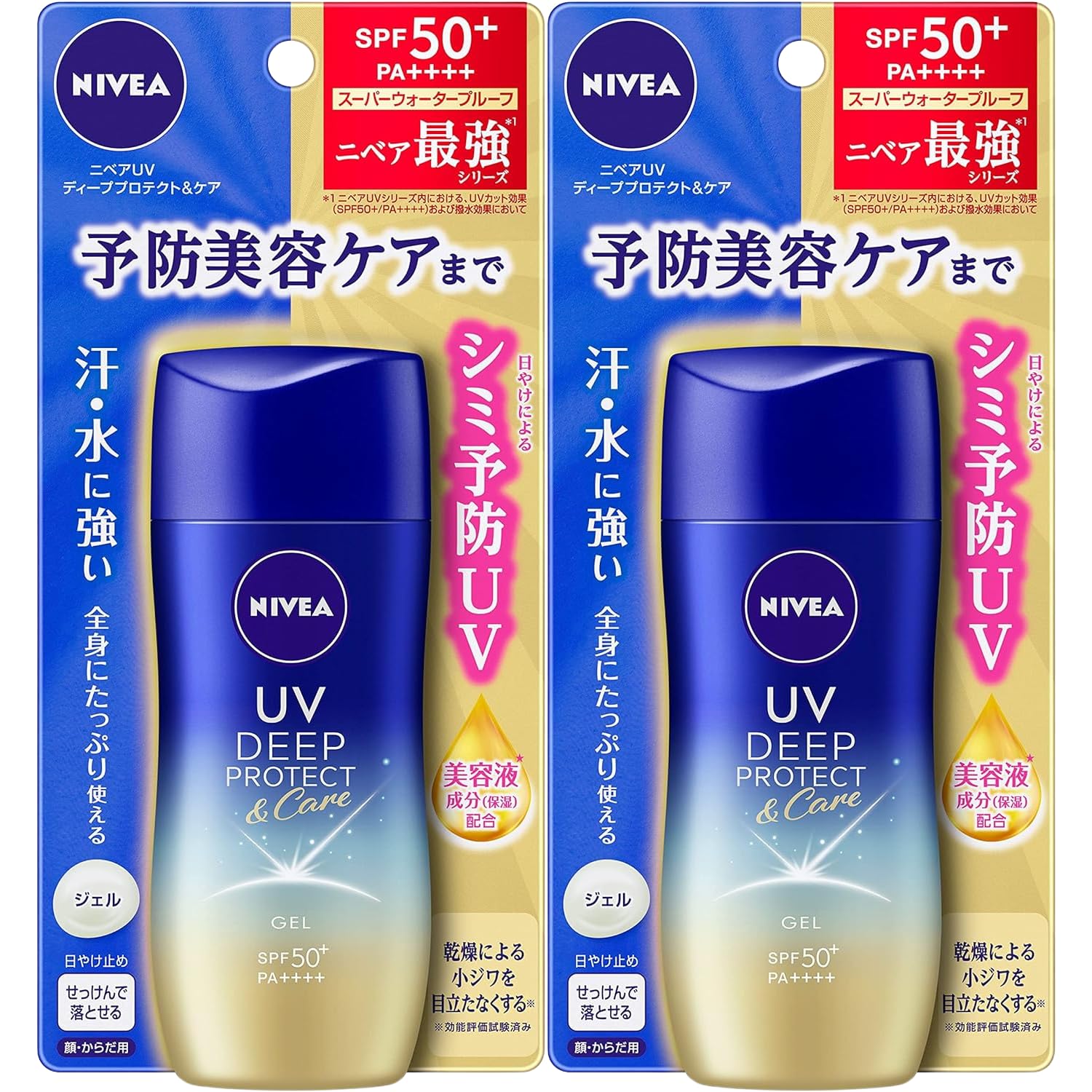 

Nivea UV Deep Protect Care Гель 80г Набор из 2 шт. SPF50+ PA++++
