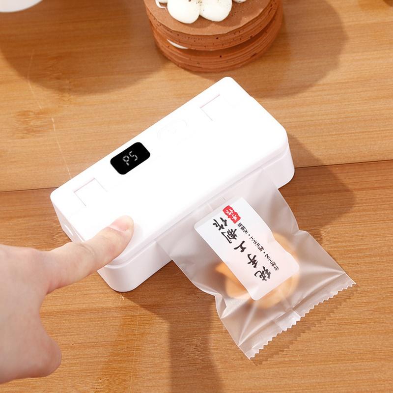 Mini Plastic Bag Heat Sealer USB Rechargeable Portable Food Sealer for Kitchen Travel Camping Storage