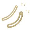 10Pcs Antique Lid Support Hinges Gold Stays Hardware Support Positioning Furniture Door Kitchen Cupboard Box Decor With Screws