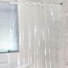 Clear Shower Curtain with Heavy Magnets Shower Curtain Liner 12 Hooks Curtain Liner 180x180/200cm Bathroom Accessories