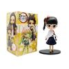 8Pcs Anime Demon Slayer Figure Doll Toy Nezuko Tanjirou Zenitsu Inosuke Kyoujurou Shinobu Giyuu Q Version Model Toy Kids Gifts