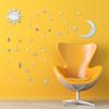 Sun Moon Stars DIY Acrylic Mirror Wall Stickers 3D Wall Stickers For Kids Rooms Decor