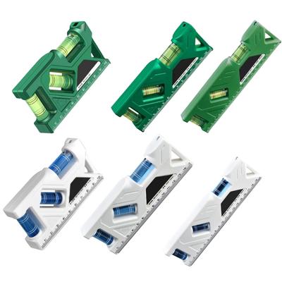 Mini Leicht zu tragen Wasserwaagen & Winkelmesser mit starkem Magnetfuß Winkelmesser Wasserwaage für Heimrenovierungen & Professionellen Gebrauch