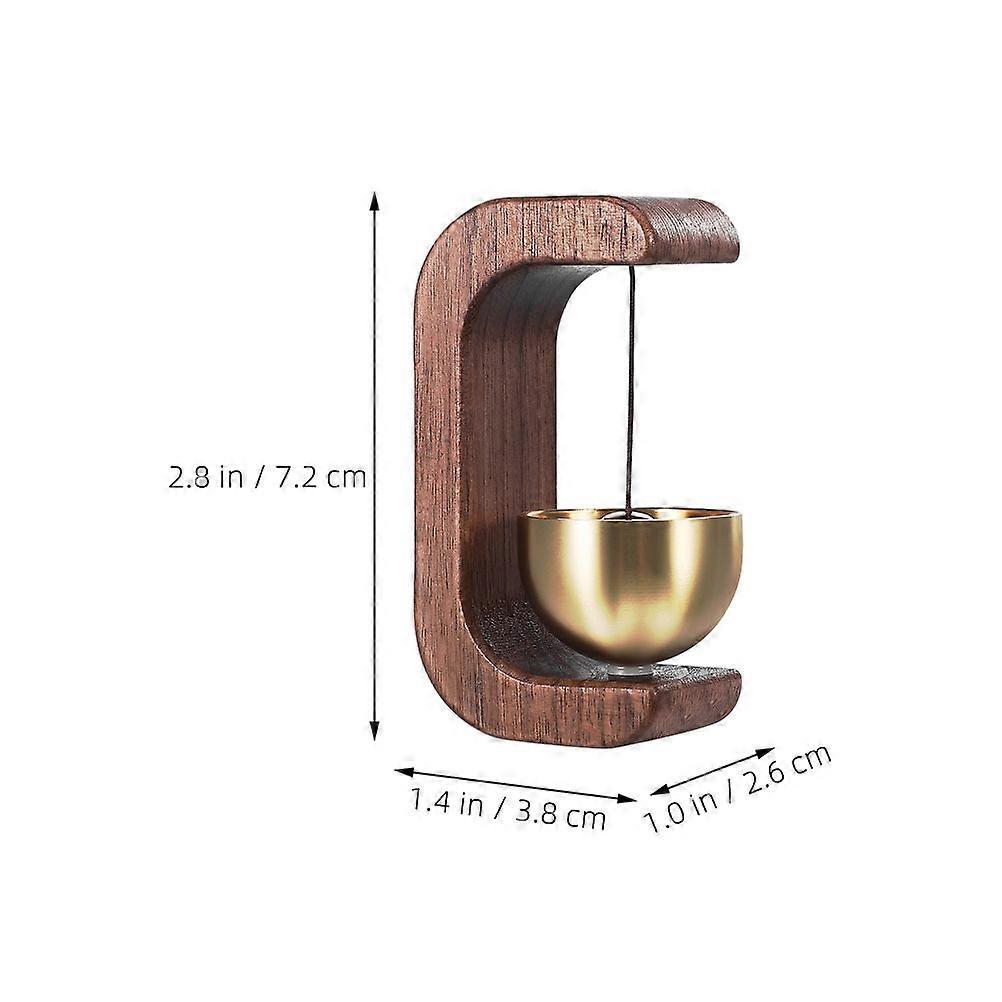 Wooden Shopkeepers Bell for Door Opening Magnetic Door Chime 2Pcs