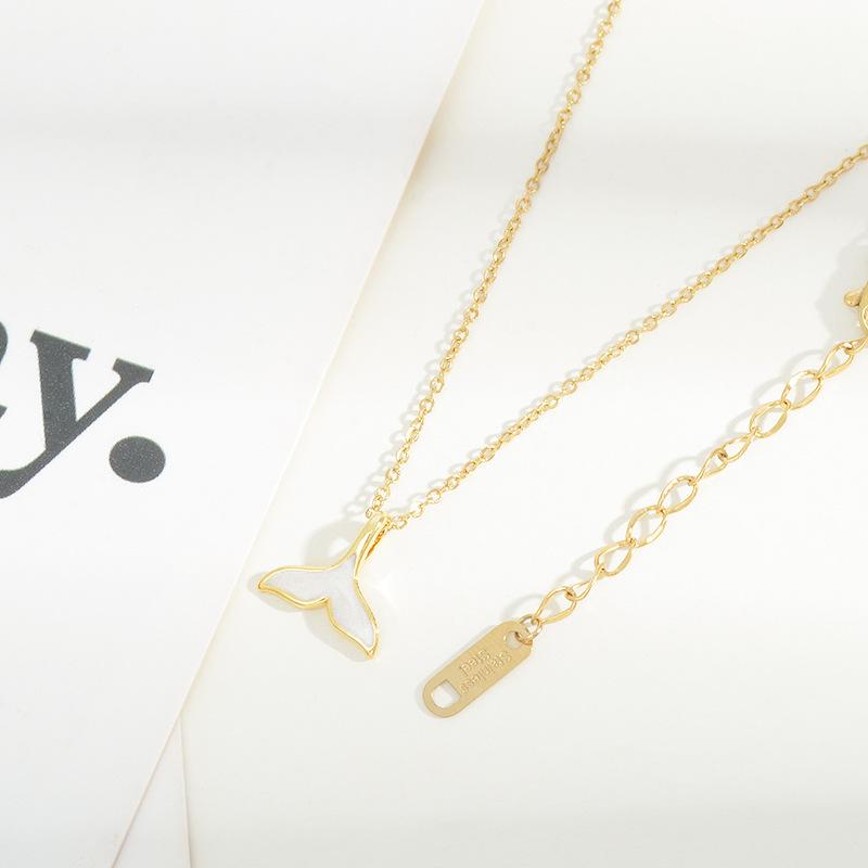 Κολιέ για γυναίκες Κορεάτικη μόδα σέξι γυναικεία αλυσίδα κλείδας κοσμήματα Γοργόνα ουρά κολιέ