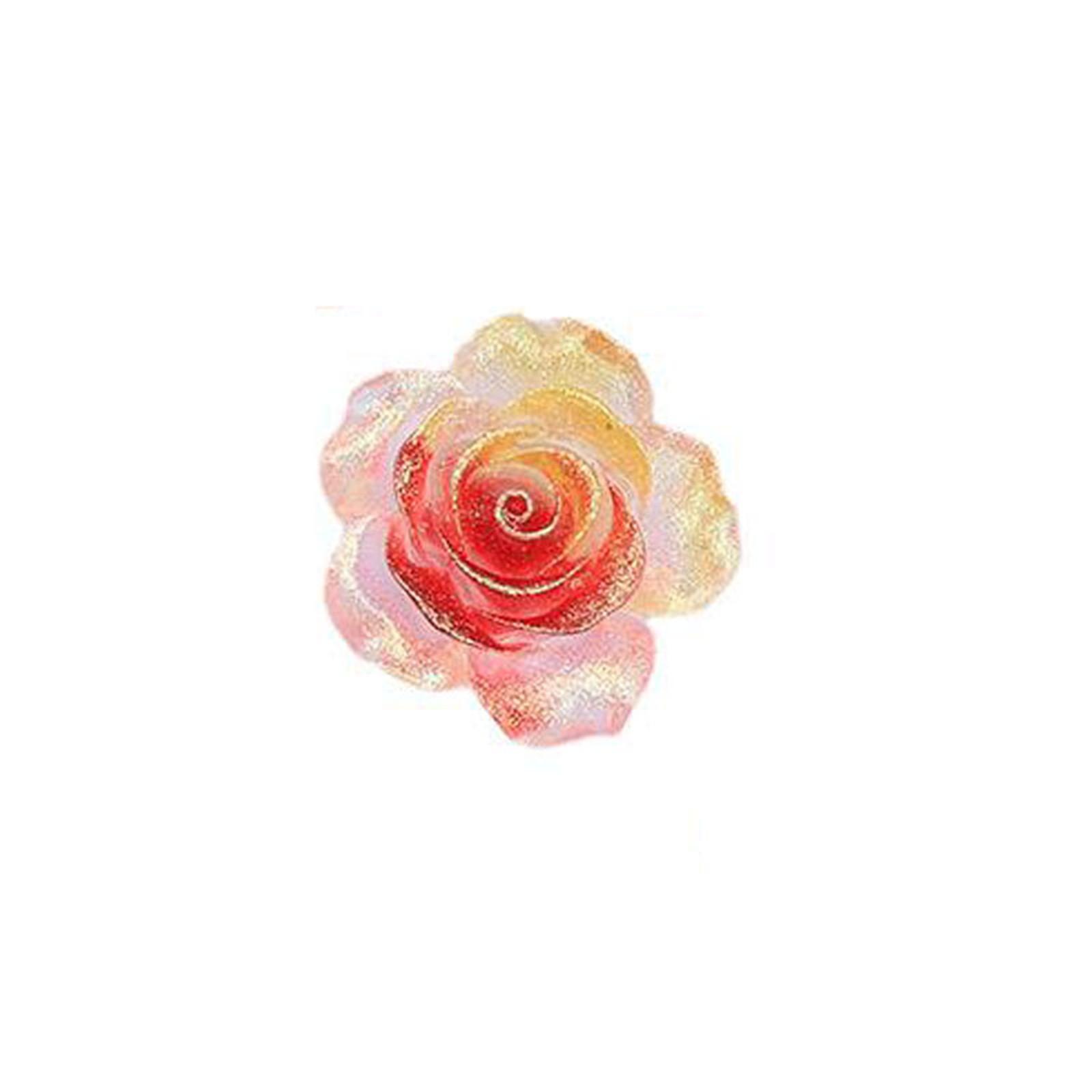 

Красивая 37 мм светящаяся в темноте роза большой цветок отделка стразами смола плоская задняя часть шпилька своими руками ювелирные изделия аксессуары 2 шт./лот One Size золотой