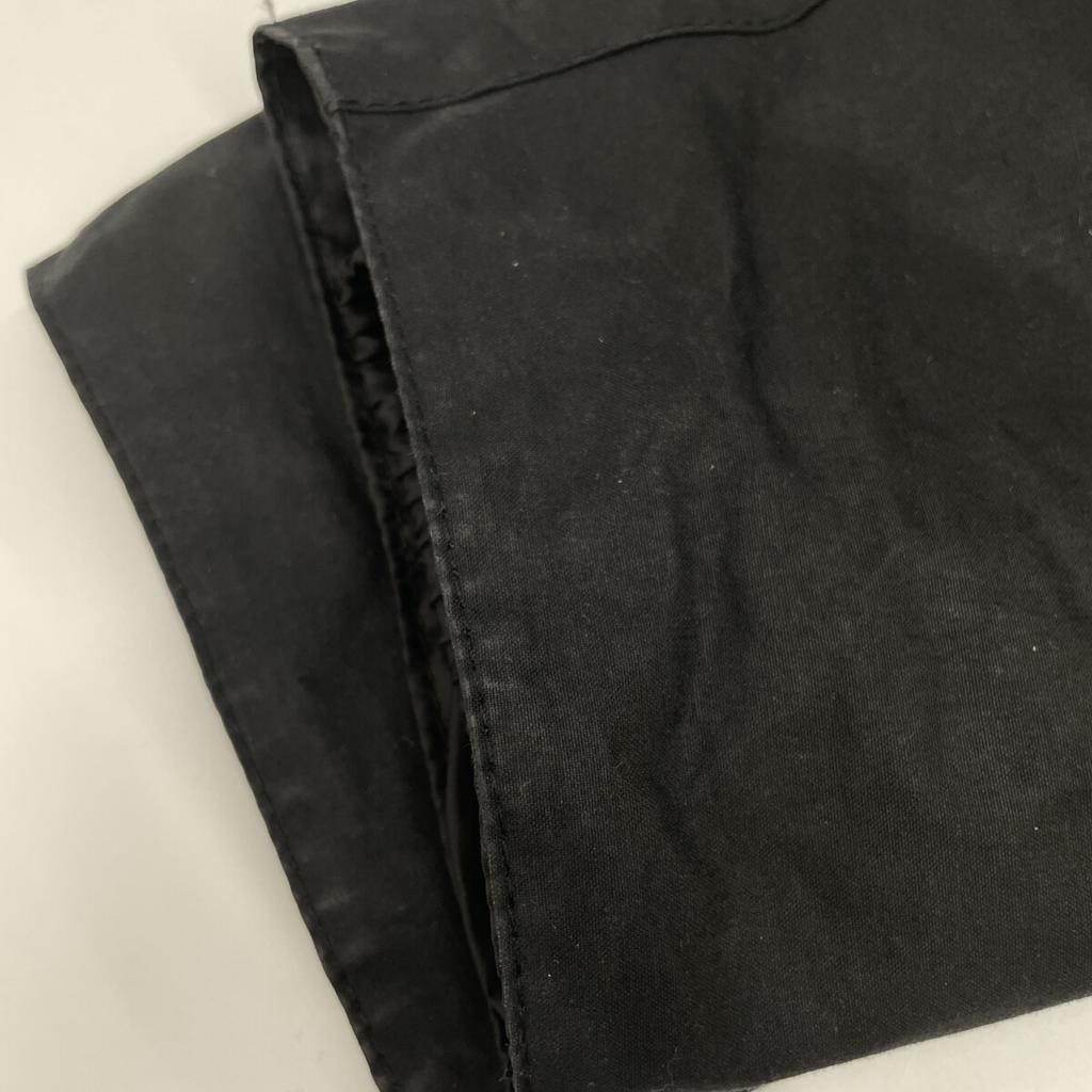 Barbour B&Y Exclusive 22AW 222MWX2134 BORDER MOON Wool Houndstooth Lined Oiled Coat Jacket 38 blackUsed