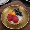 Salad Plate Stainless Steel Dinner Plates Round Thickened Metal Home Kitchen BBQ Serving Tablewear Barbecue