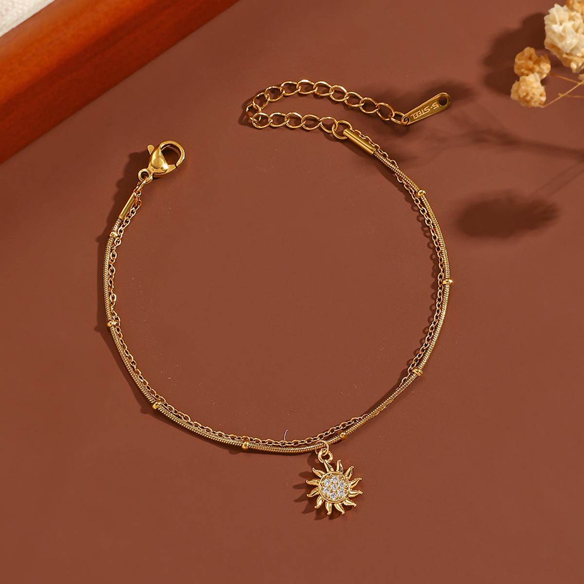 

Элегантный женский браслет из титановой стали с инкрустированным бриллиантом - Легкая роскошь