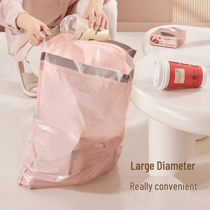 50-Pack Ice Berry Pink Thick Drawstring Garbage Bags - Free Shipping