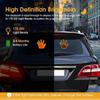 Gesture LED Wireless Adhesive LED Light Car Inside Window Sign Road Rage Middle Finger Up Funny Palm LED Hand Light