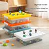 Lego Small Part Storage Box with Lid - Multi-Layer Organizer for Children's Building Blocks