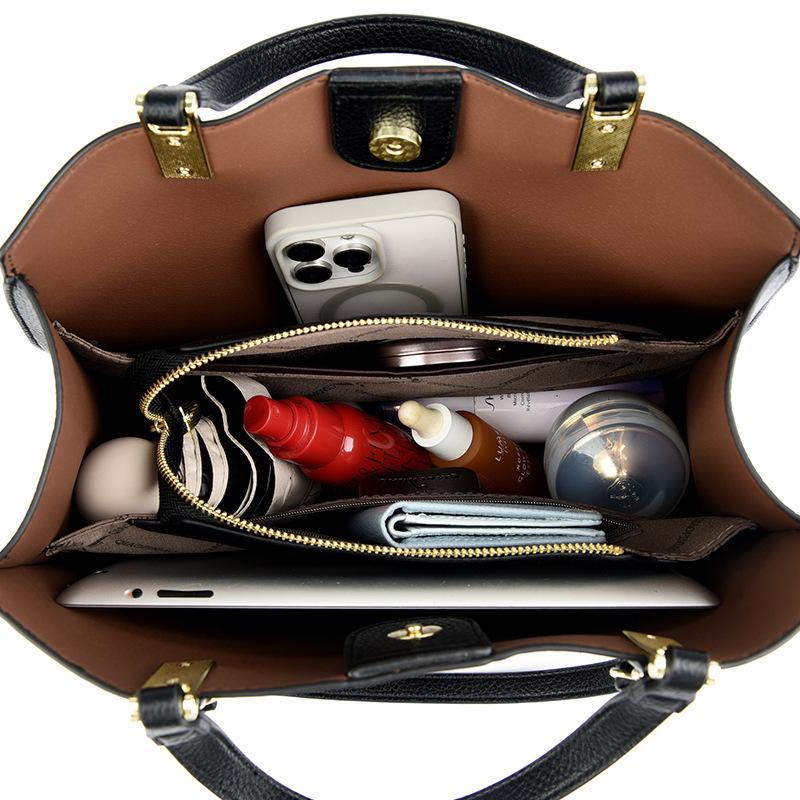 Bag Women's Tote Bag Large Capacity Women's Bag Textured Shoulder Bag Commuter Crossbody Handbag Women's