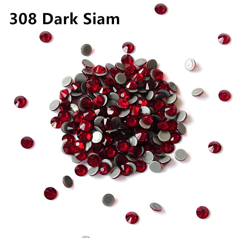 China Bulk Hot-fix Flat Back Rhinestones Bulk Crystal Glass Hotfix Rhinestones for Clothing Garment