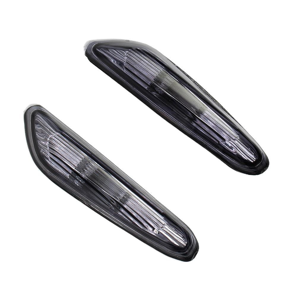 Paar Links und Rechts Seitenmarkierungsleuchte Blinkerleuchte Weiß oder Grau Ohne Leuchtmittel 12V 55W Für BMW E46 E60 E61 E83