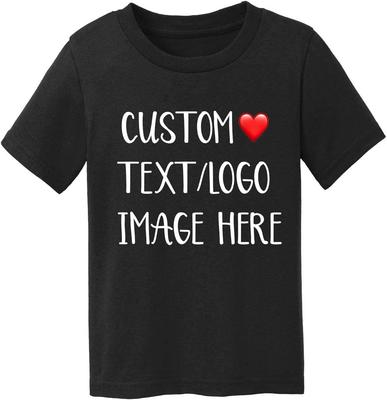 Custom Text Logo Image Heart T-shirt