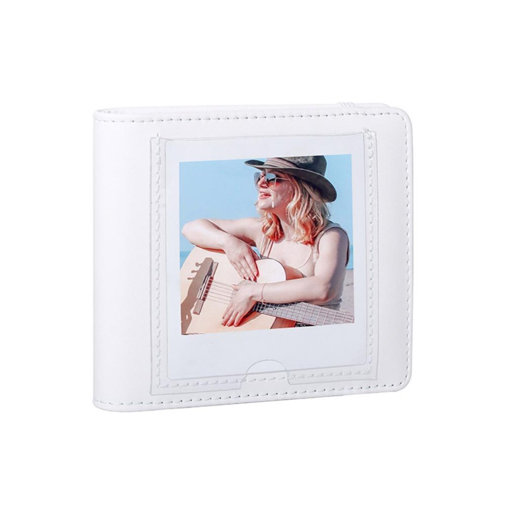 PU Leather 4 Inch Photo Album Memory Book for Fujifilm Instax Square SQ Photo Storage