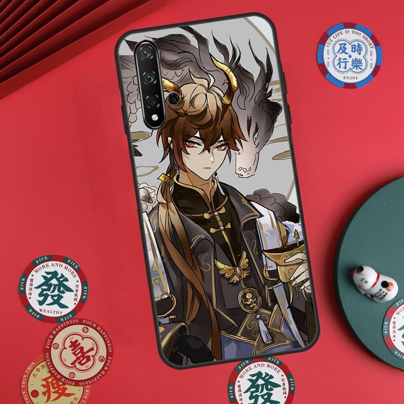 Genshin Impact Zhongli For Huawei Nova 11 Pro 9 10 SE Y60 Y70 Y90 Y61 Y91 Y72 Y73 12i 11i 8i P20 P30 P40 Lite Case