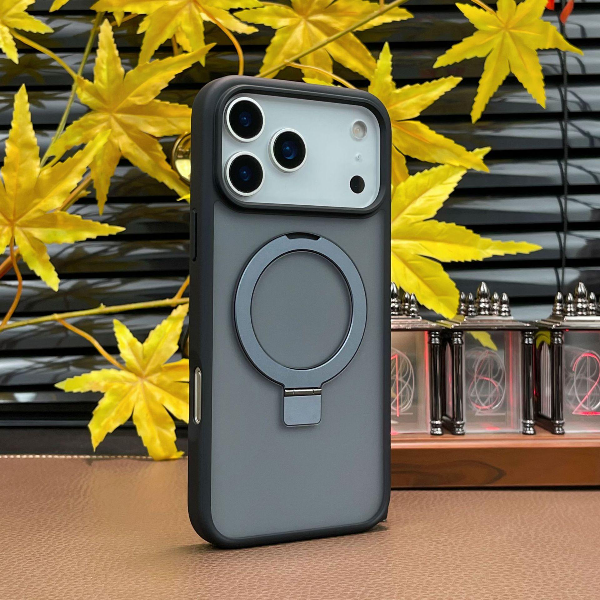 

iPhone 17 Pro Max Drop-Proof Non-Yellowing 2.0 Acrylic Clear Magnetic Stand Case Standard