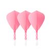 CUESOUL ROSTAK57 T19 Series Mixed Shaft Integrated Kite Shape Set of 3 Two-Tone Dual-Material Flights, Series, (Pink) CS-AK57FZ6M