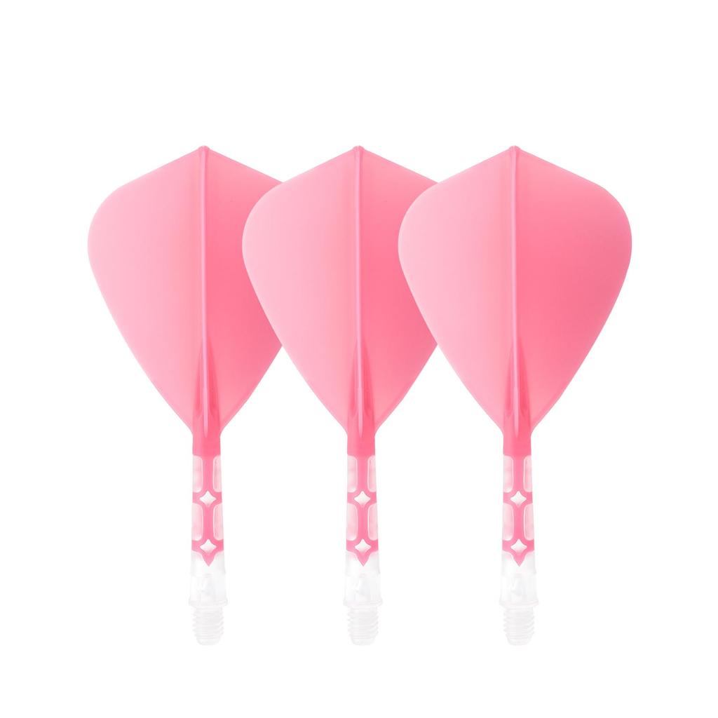 CUESOUL ROSTAK57 T19 Series Mixed Shaft Integrated Kite Shape Set of 3 Two-Tone Dual-Material Flights, Series, (Pink) CS-AK57FZ6M