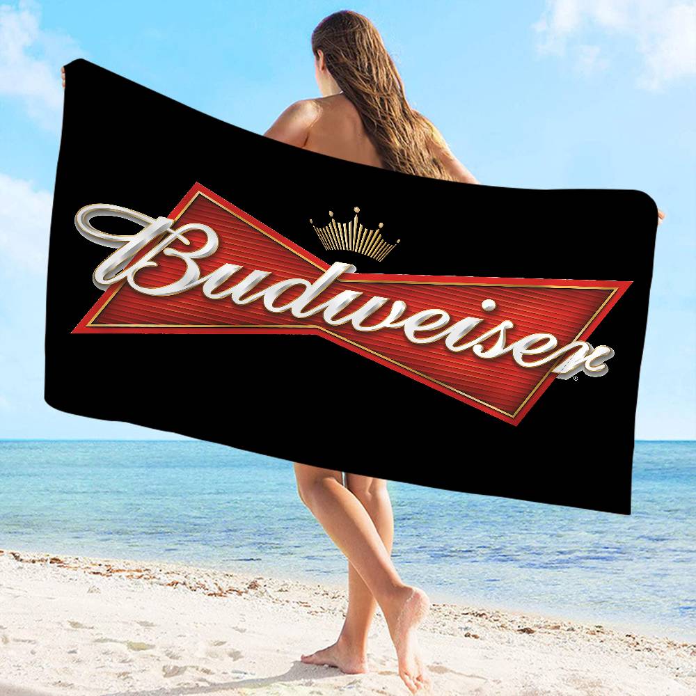 HEISS B-Budweiser Mikrofaser Strandtuch Saugfähig Schnelltrocknend Weich Yoga Schwimmen Resort Bergsteigen Handtuch