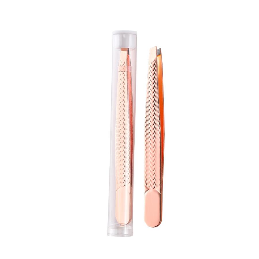Eyebrow Tweezers Stainless Steel Precision Slant Tweezers Facial Hair Removal Beauty Tools Eyebrow Clips Hairs Puller Rainbow