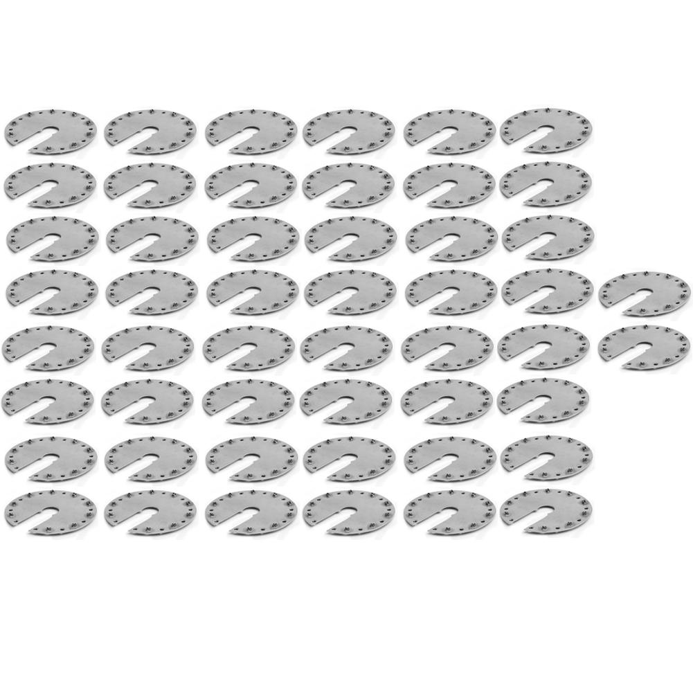 50PCS Solar Panel Mounting Grounding Clip Stainless Steel Photovoltaic Grounding Plate Washer Spacer For RVs Trailers