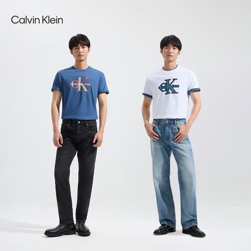 Calvin Klein Jeans Unisex Logo Print Cotton T-Shirt L