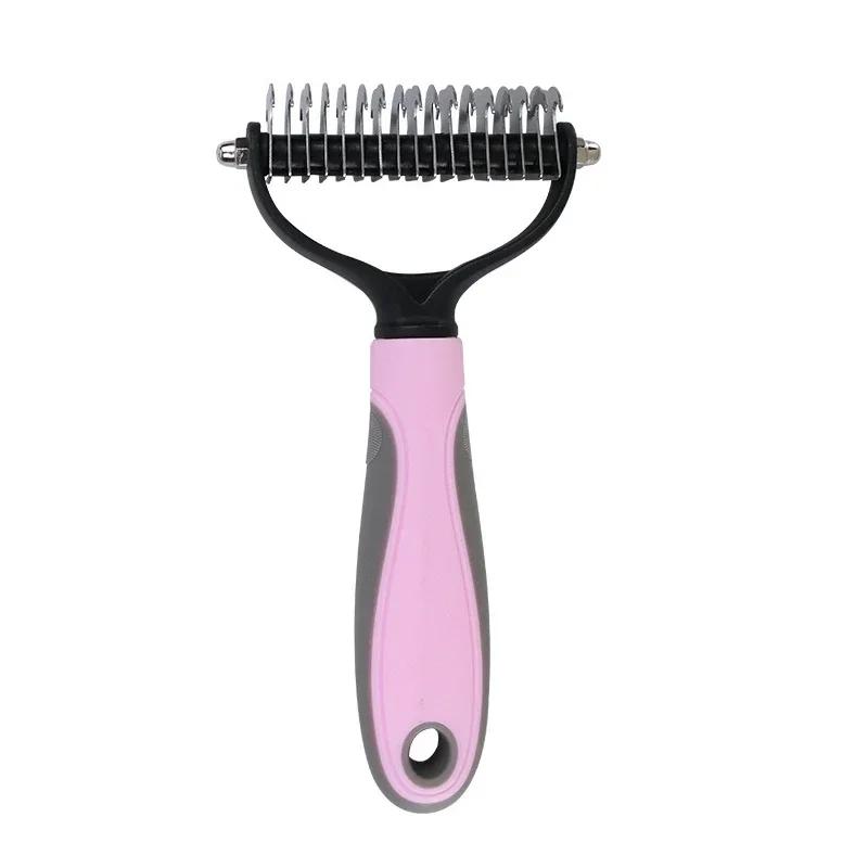 Professional Pet Deshedding Brush Dog Hair Remover Pet Fur Knot Cutter Puppy Cat Comb Brushes Dogs Grooming Shedding Supplies